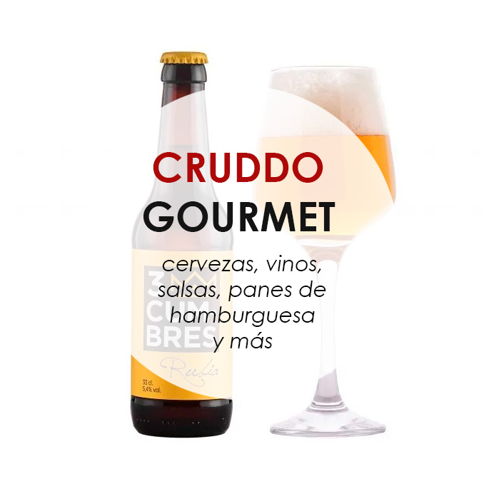 Cruddo Gourmet, cervezas,vinos,panes,salsas en nuestra carniceria online